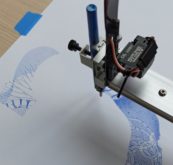 demo axidraw plotter - la ligne